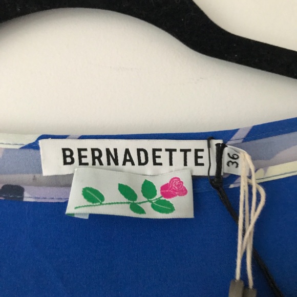 Blue Swan Lily Dress by BERNADETTE size 36 - Picture 4 of 13